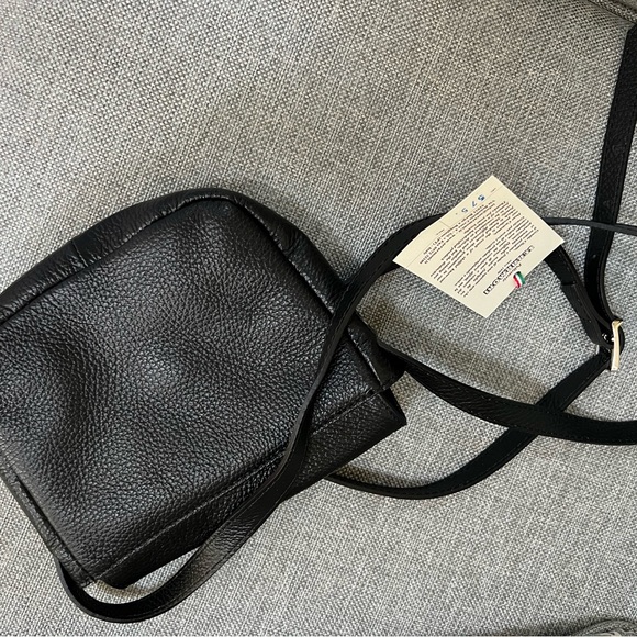 NWT MOSCARDINI Firenze , genuine leather made in Italy bag in black - Picture 4 of 7